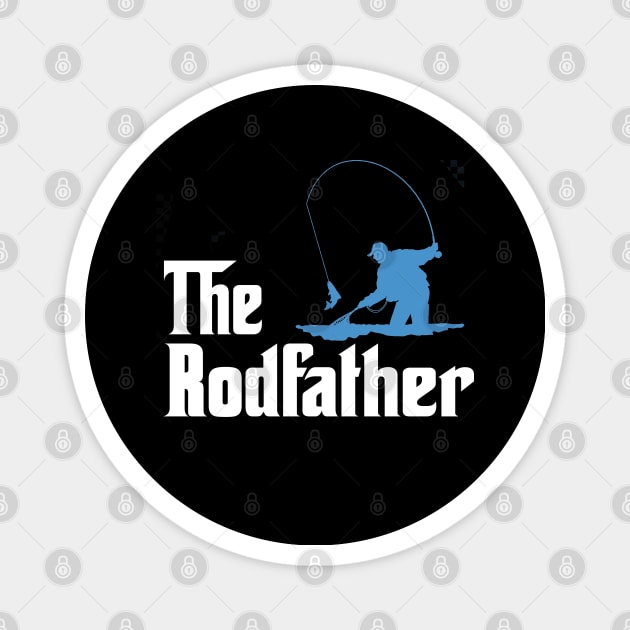 The Rodfather Fishing Magnet by DragonTees